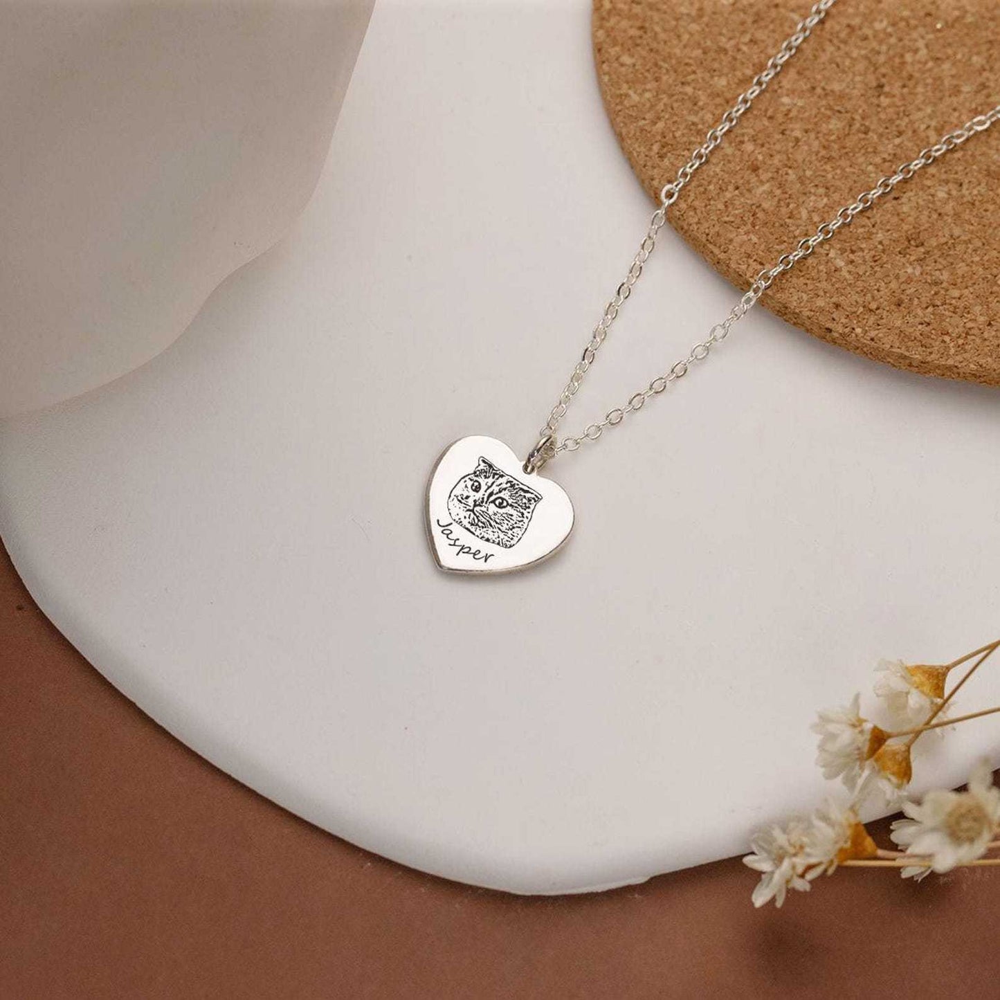 Pet Face Heart Necklace - troveclaw