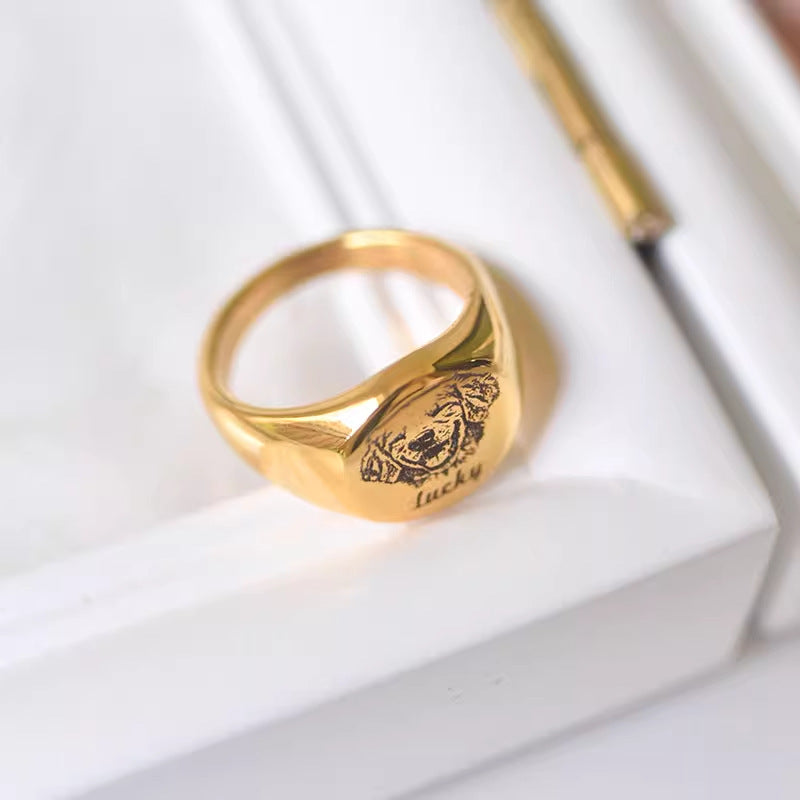 Pet Face Ring - troveclaw