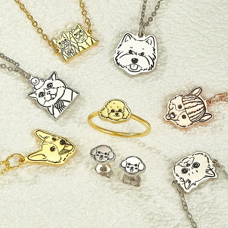Luxurious silver jewelry