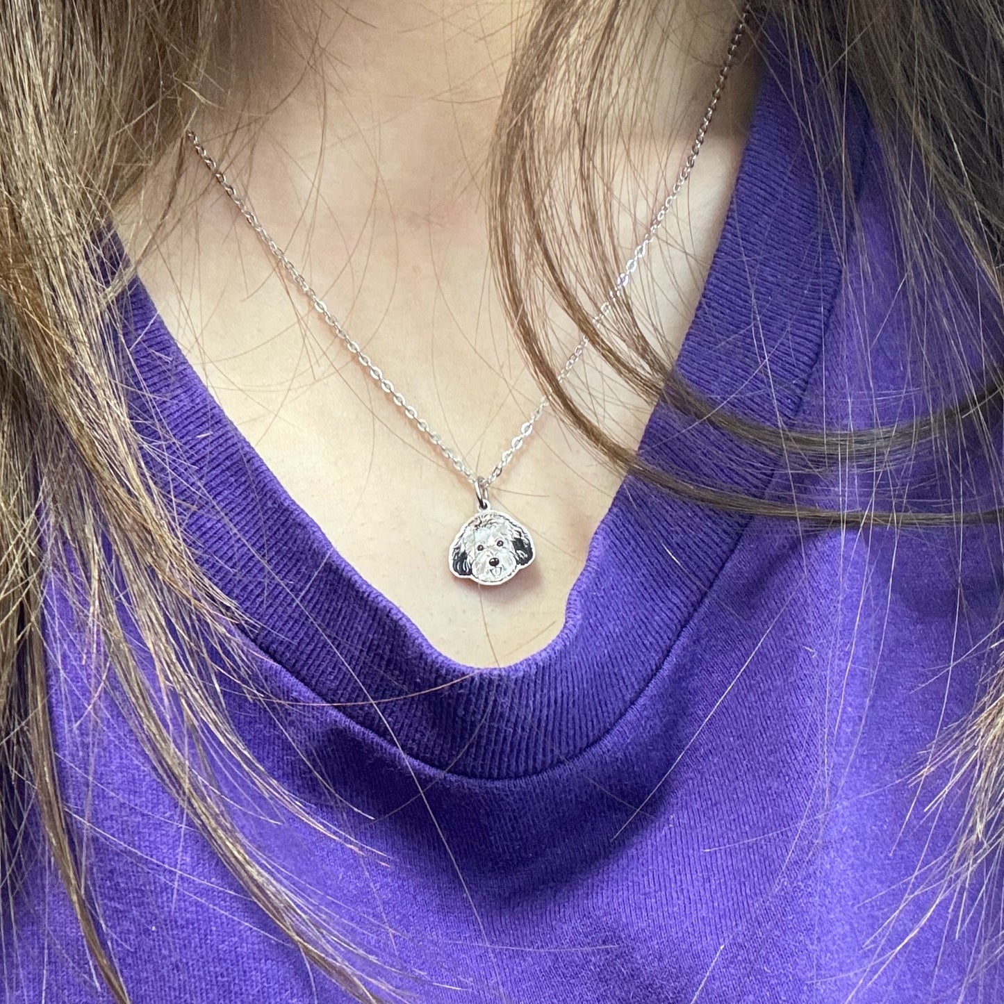 Personalized Pet Portraits Necklace