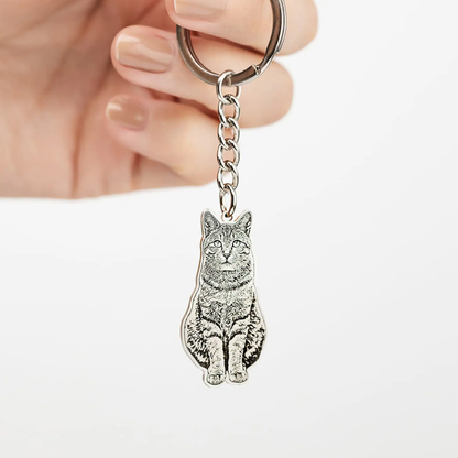 Pet Cutout Keychain - troveclaw