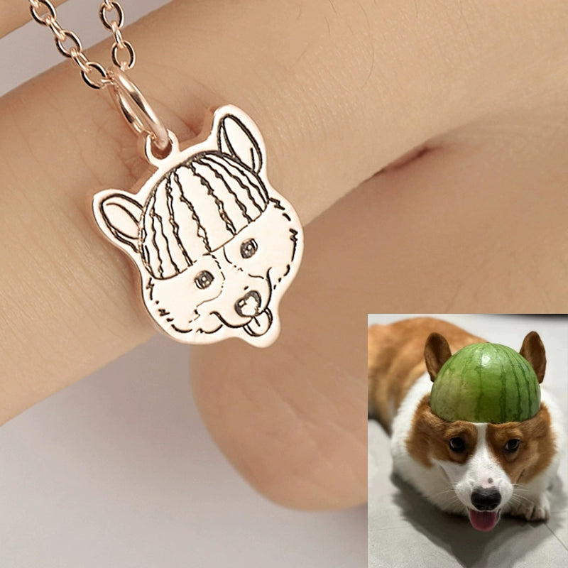 Personalized Pet Portraits Necklace