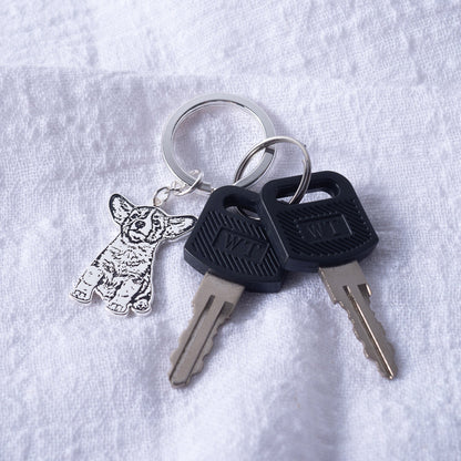 Pet Cutout Keychain - troveclaw
