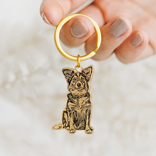 Pet Cutout Keychain - troveclaw