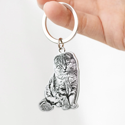 Pet Cutout Keychain - troveclaw