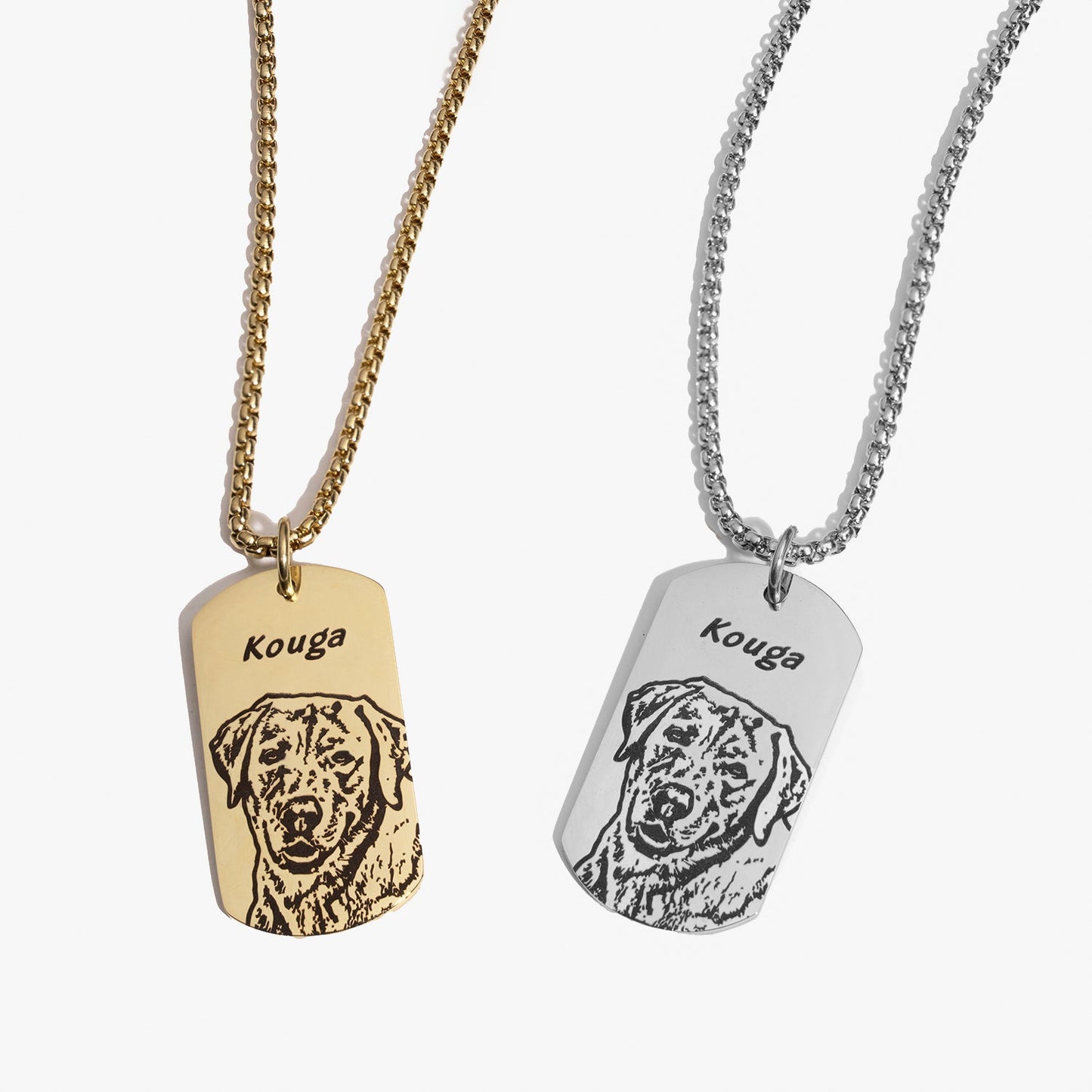 Pet Face Tag Necklace - troveclaw
