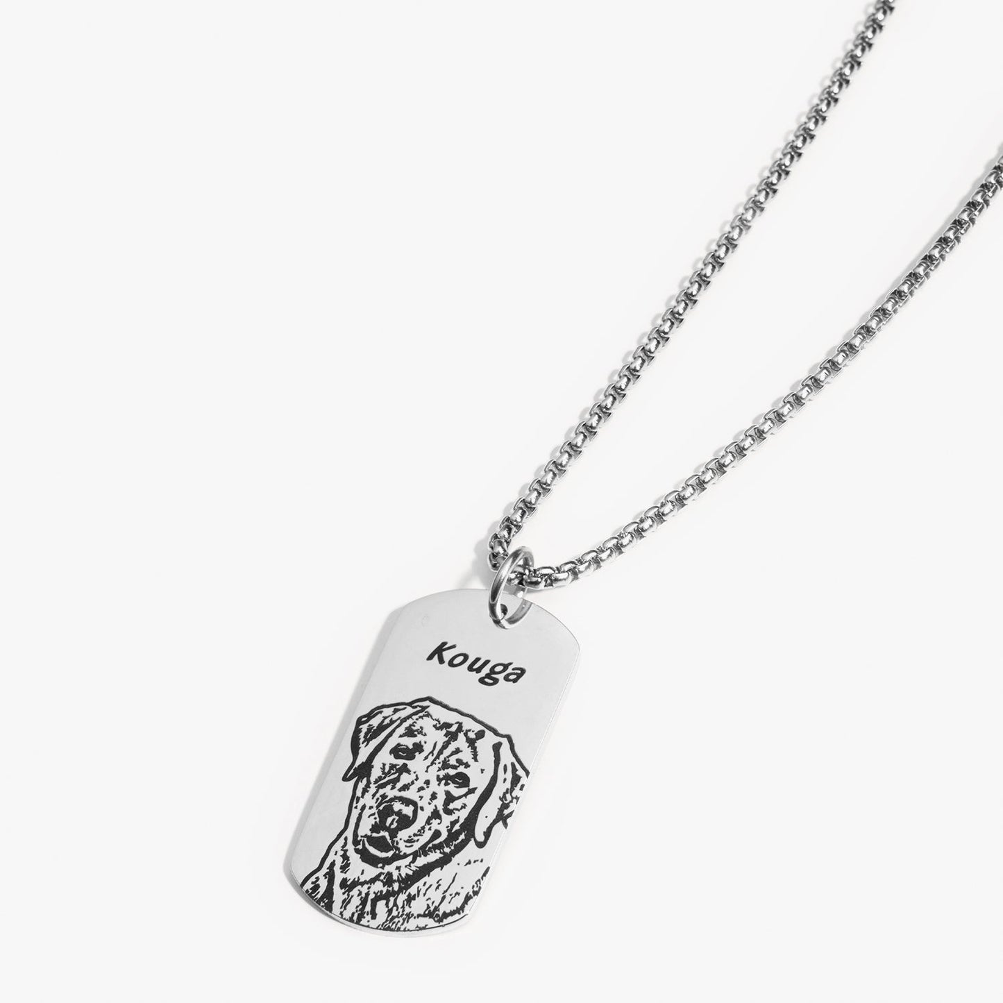 Pet Face Tag Necklace - troveclaw