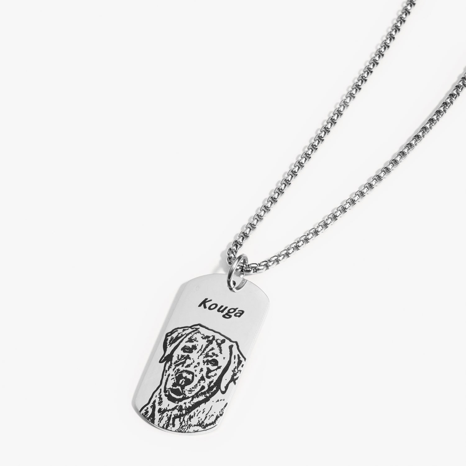 Pet Face Tag Necklace - troveclaw