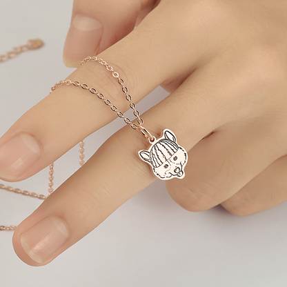 Personalized Pet Portraits Necklace