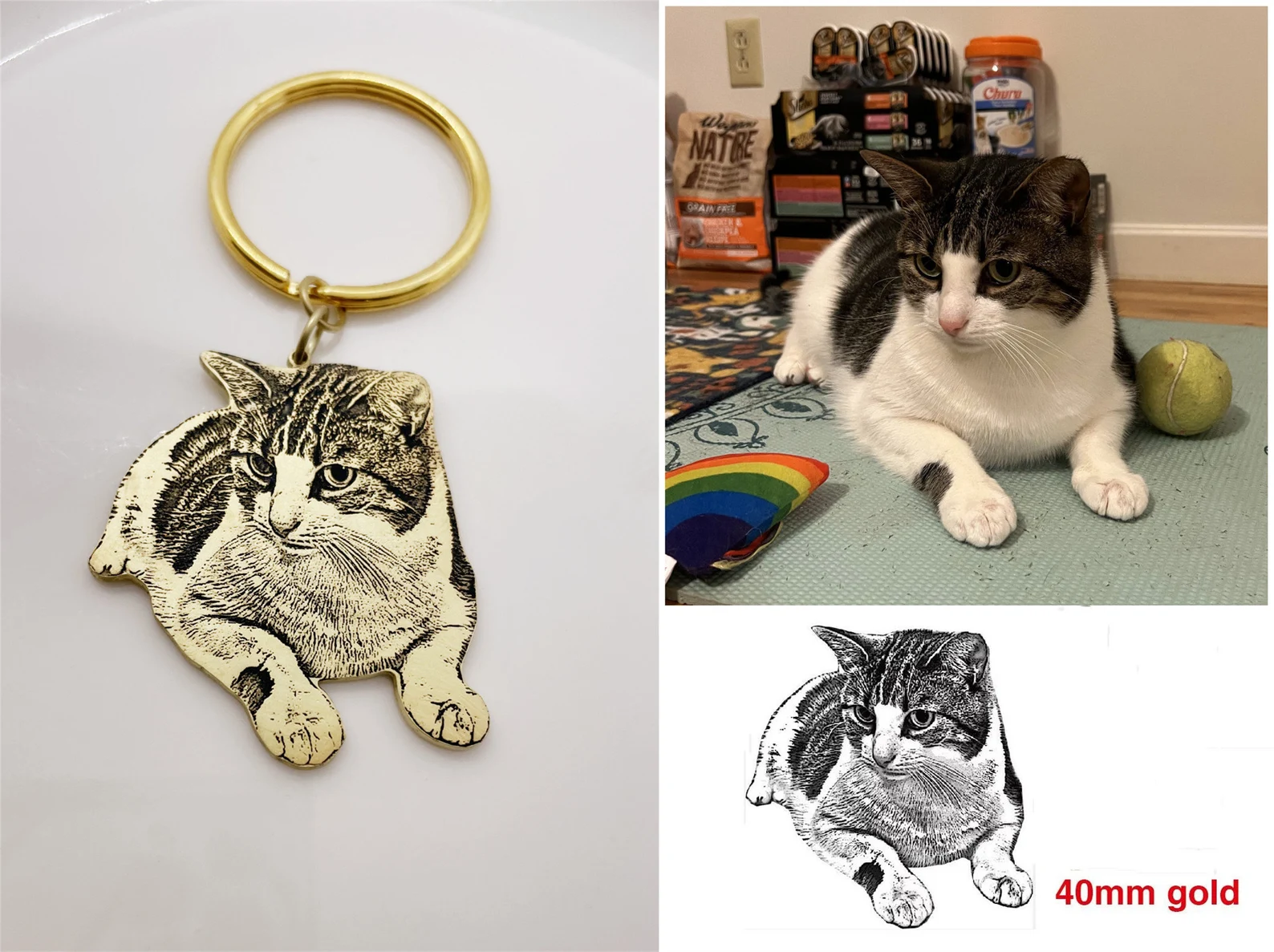 Pet Cutout Keychain - troveclaw