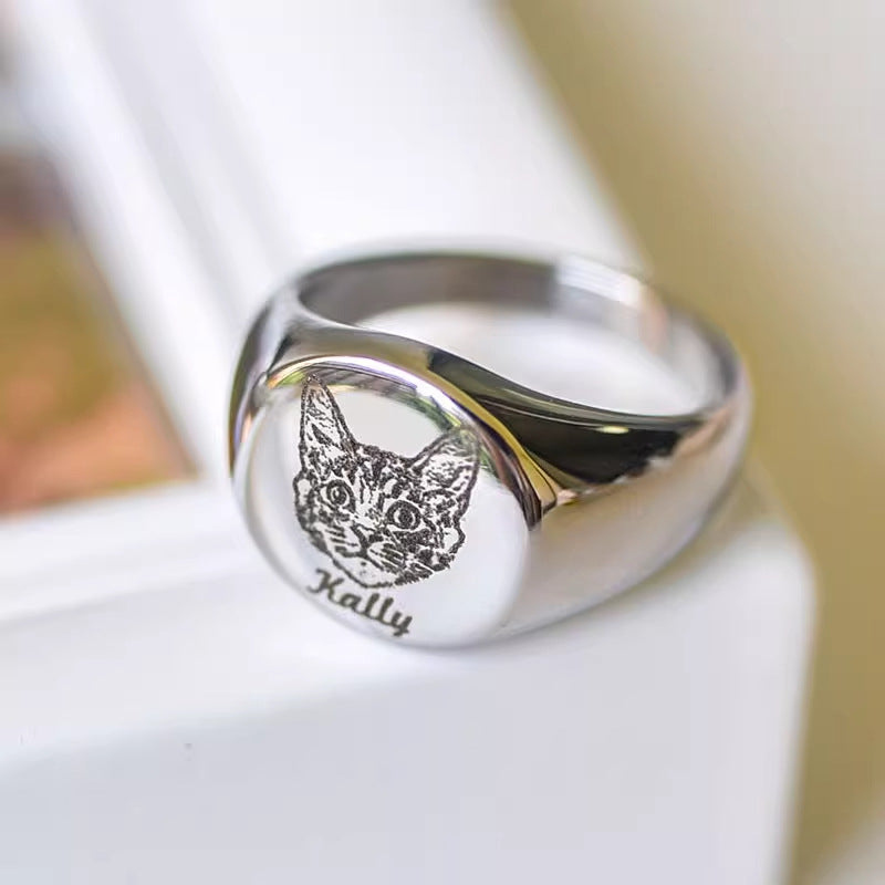Pet Face Ring - troveclaw